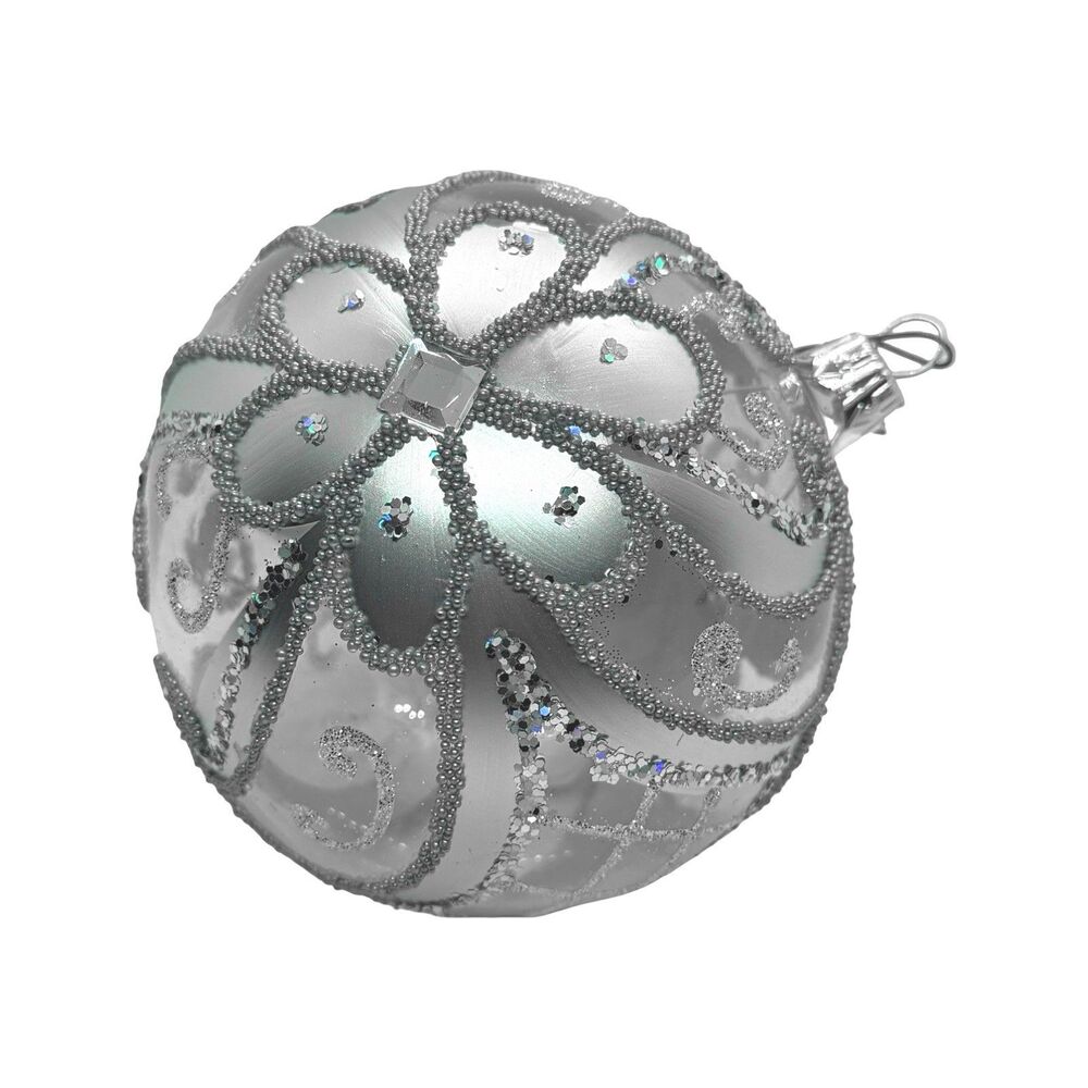 Vintage Waterford Holiday Heirlooms Christmas Lace Ball Ornament 40025862 In Box